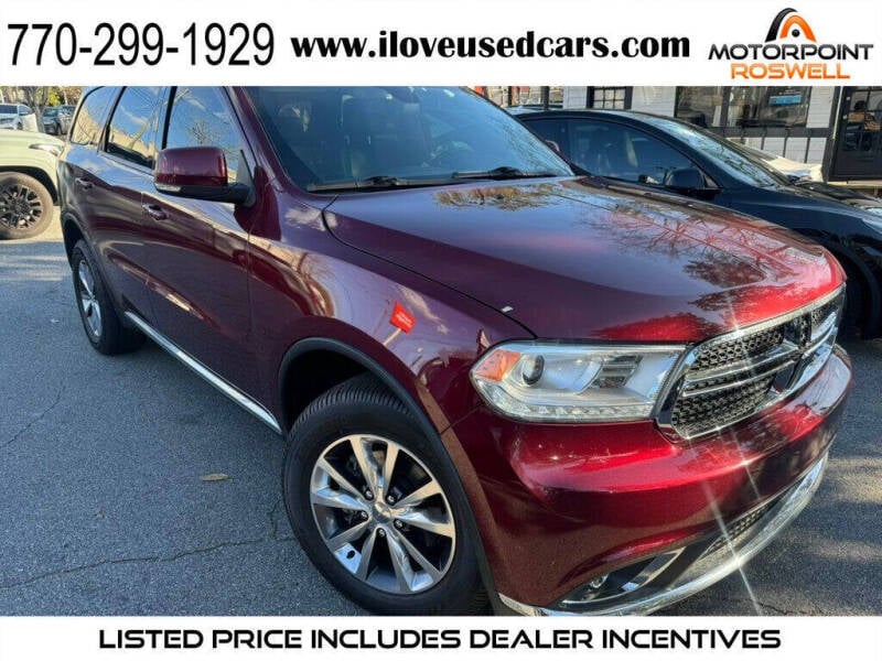 2016 Dodge Durango for sale at Motorpoint Roswell in Roswell GA