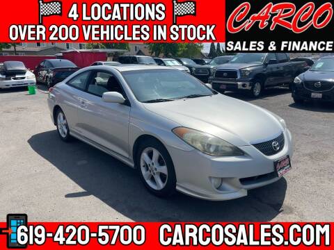2005 Toyota Camry Solara for sale at CARCO SALES & FINANCE #3 in Chula Vista CA