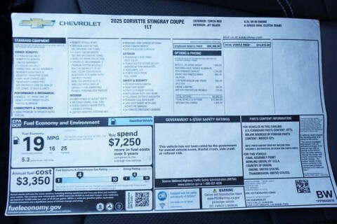 2025 Chevrolet Corvette Stingray