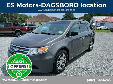 2012 Honda Odyssey for sale at ES Motors-DAGSBORO location in Dagsboro DE