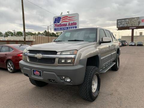 2002 Chevrolet Avalanche for sale at Nations Auto Inc. II in Denver CO
