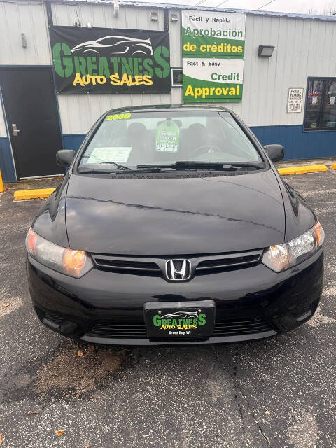 2008 Honda Civic for sale at GREATNESS AUTO SALES in Green Bay, WI