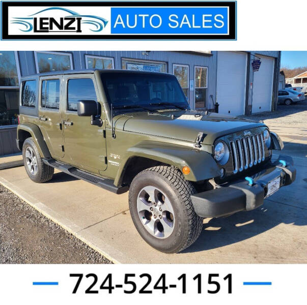 2016 Jeep Wrangler Unlimited for sale at LENZI AUTO SALES LLC in Sarver PA