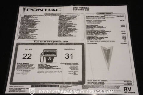 2007 Pontiac Solstice GXP