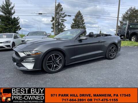 2018 Ford Mustang for sale at Best Buy Pre-Owned in Manheim PA