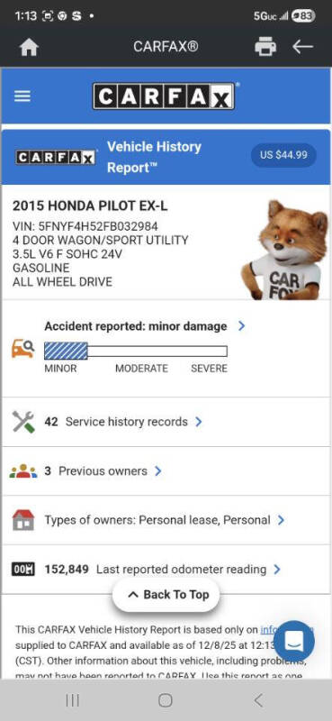 2015 Honda Pilot EX-L
