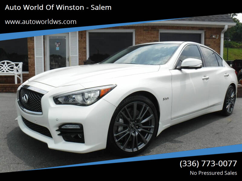 2016 Infiniti Q50 for sale at Auto World Of Winston - Salem in Winston Salem NC