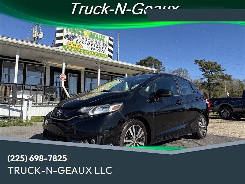 Black 2015 Honda Fit EX EX 4dr Hatchback CVT 1