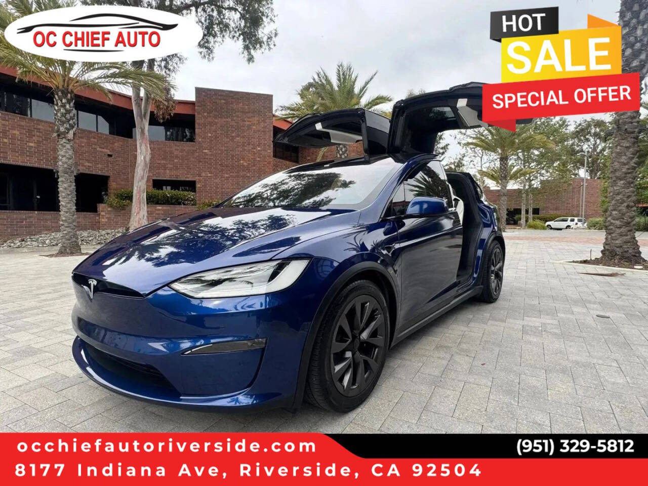 Dk. Blue 2022 Tesla Model X Base AWD 4dr SUV 1