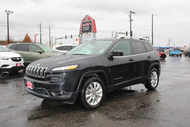 2015 Jeep Cherokee for sale at Jennifer's Auto Sales & Service in Spokane Valley, WA