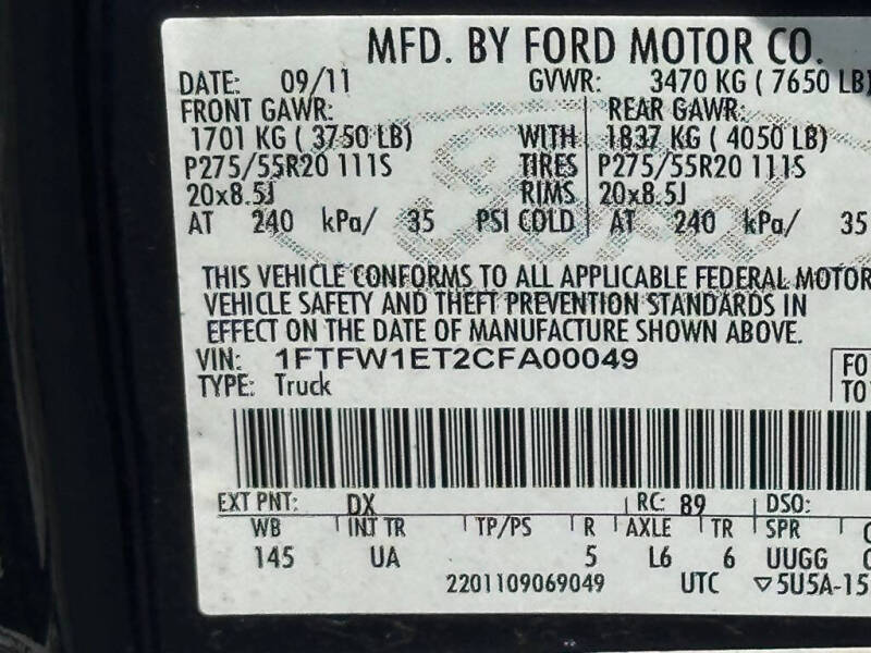 2012 Ford F-150