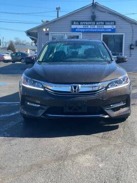 2016 Honda Accord for sale at All Approved Auto Sales in Burlington NJ
