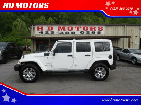 2015 Jeep Wrangler Unlimited for sale at HD MOTORS in Kingsport TN