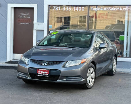 2012 Honda Civic for sale at Eagle Auto Sale LLC in Holbrook MA