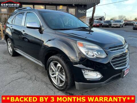 2016 Chevrolet Equinox for sale at CERTIFIED CAR CENTER in Fairfax VA