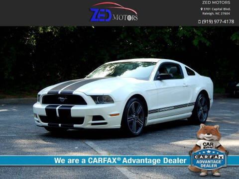 2013 Ford Mustang for sale at Zed Motors in Raleigh NC