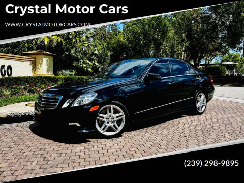 2011 Mercedes-Benz E-Class for sale at Crystal Motor Cars in Fort Myers FL