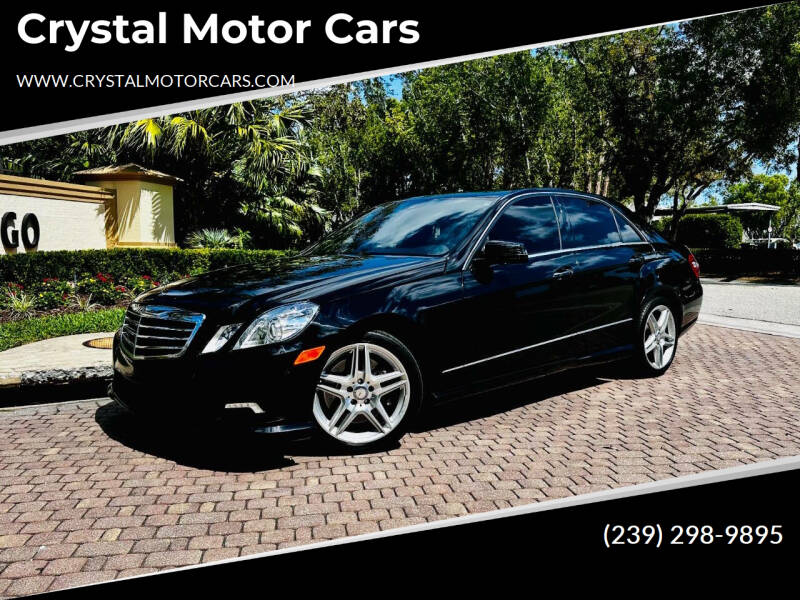 2011 Mercedes-Benz E-Class for sale at Crystal Motor Cars in Fort Myers FL