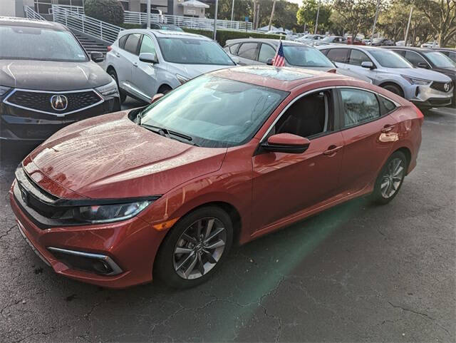 Used 2019 Honda Civic EX with VIN 19XFC1F39KE212513 for sale in Lighthouse Point, FL