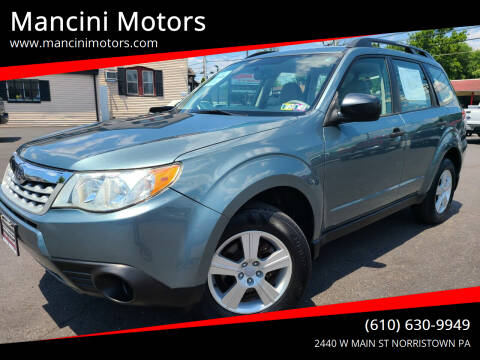 2012 Subaru Forester for sale at Mancini Motors in Norristown PA