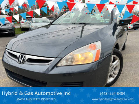 2007 Honda Accord for sale at Hybrid & Gas Automotive Inc in Aberdeen MD
