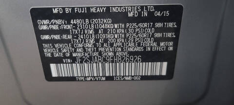 2015 Subaru Forester 2.5i