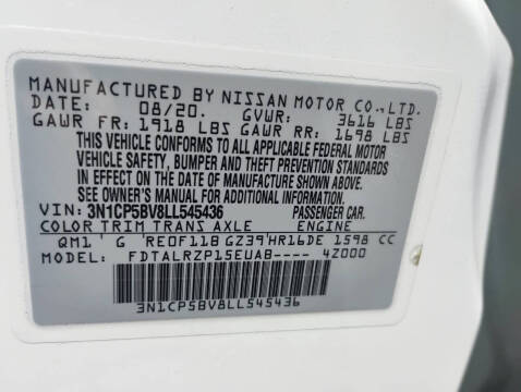 2020 Nissan Kicks S