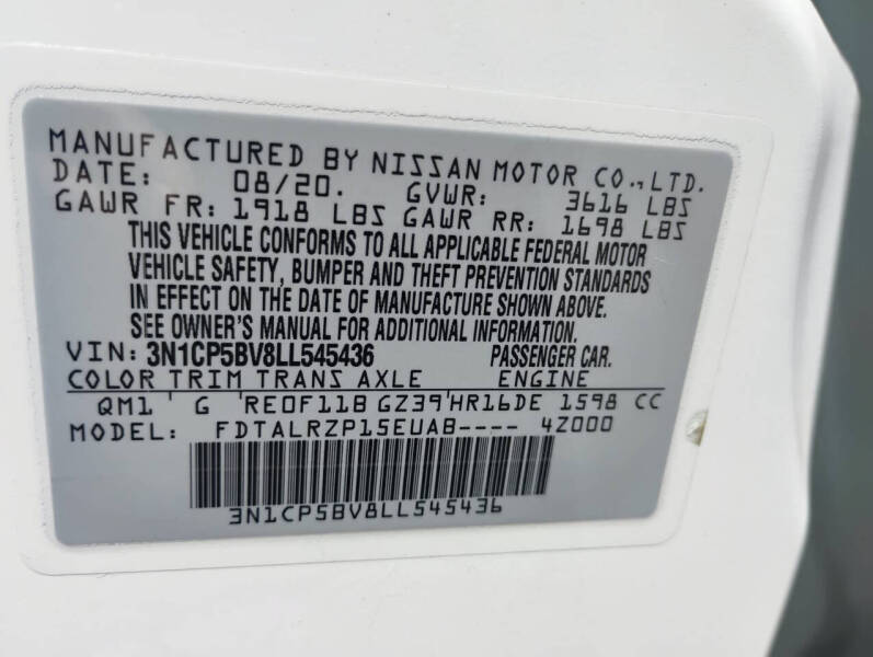 2020 Nissan Kicks S