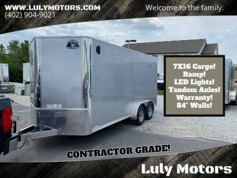 2024 R&M 7X16 V-Nose Enclosed Cargo for sale at Luly Motors-Trailers in Lincoln NE
