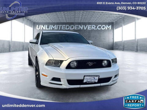 2014 Ford Mustang for sale at Unlimited Auto Sales in Denver CO