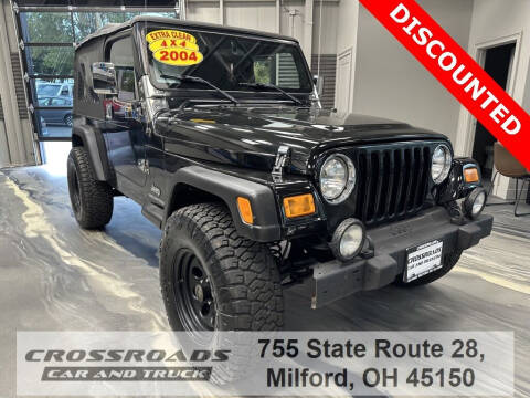 2004 Jeep Wrangler for sale at Crossroads Car & Truck in Milford OH