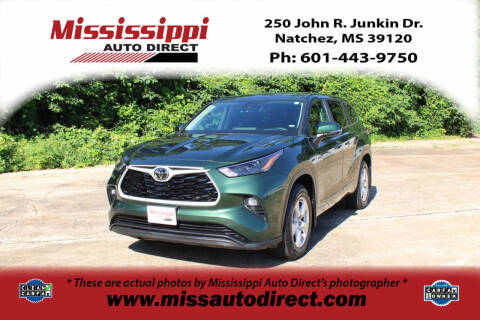 2023 Toyota Highlander for sale at Auto Group South - Mississippi Auto Direct in Natchez MS