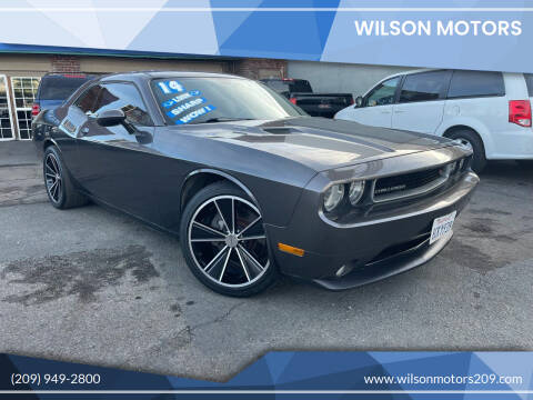 2014 Dodge Challenger for sale at WILSON MOTORS in Stockton CA