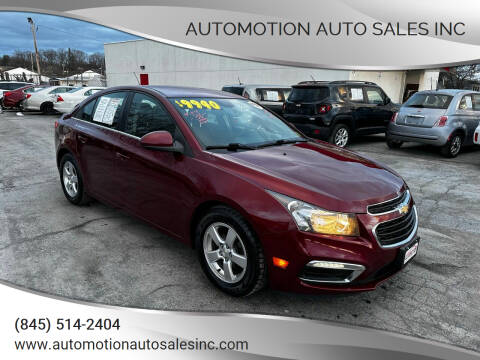2015 Chevrolet Cruze for sale at Automotion Auto Sales Inc in Kingston NY
