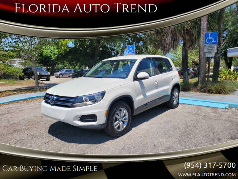 2012 Volkswagen Tiguan for sale at Florida Auto Trend in Plantation FL