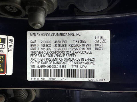 2016 Honda CR-V Touring