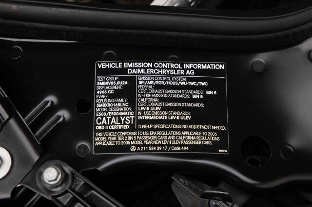 2005 Mercedes-Benz E-Class E 500