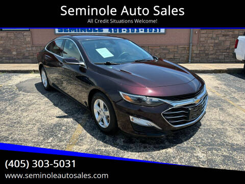 2021 Chevrolet Malibu for sale at Seminole Auto Sales in Seminole OK