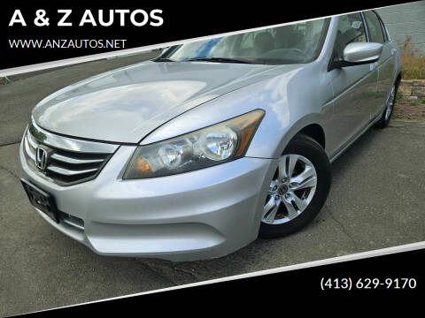 2012 Honda Accord for sale at A & Z AUTOS in Westfield MA