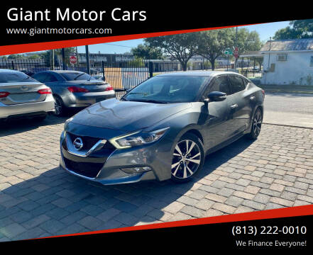 2017 Nissan Maxima for sale at Giant Motor Cars in Tampa FL