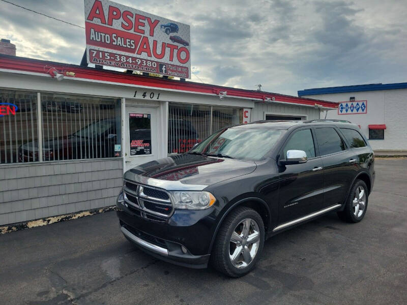 2013 Dodge Durango for sale at Apsey Auto in Marshfield WI