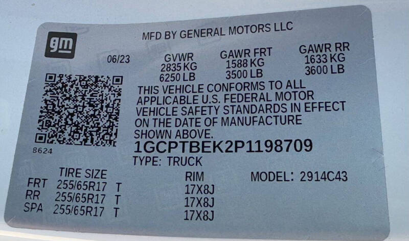 2023 Chevrolet Colorado Work Truck