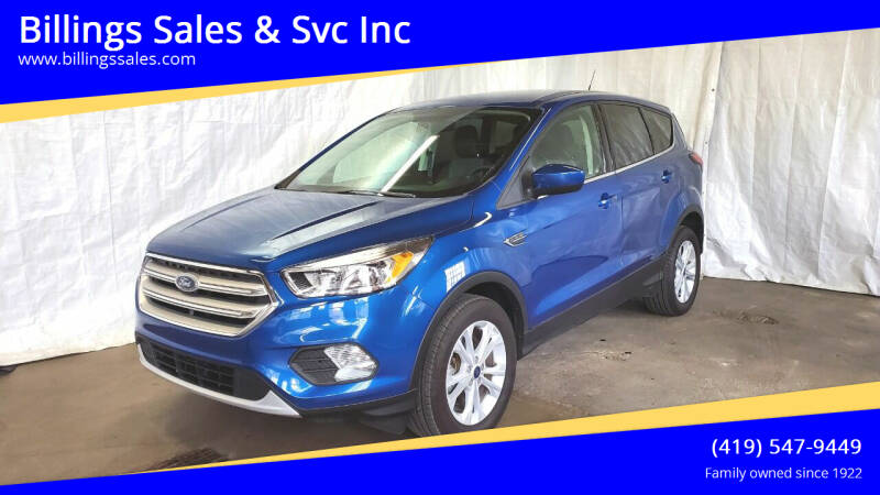 2019 Ford Escape for sale at Billings Sales & Svc Inc in Clyde OH