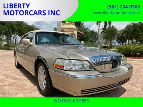 2008 Lincoln Town Car for sale at LIBERTY MOTORCARS INC in Royal Palm Beach FL