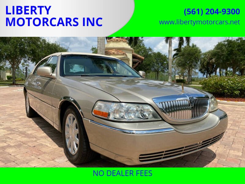2008 Lincoln Town Car for sale at LIBERTY MOTORCARS INC in Royal Palm Beach FL