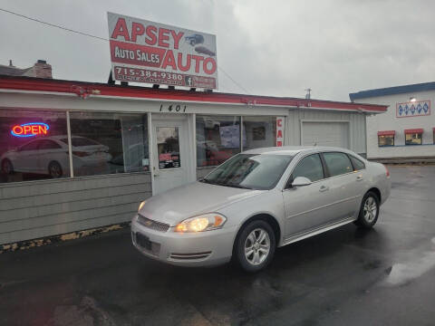 2012 Chevrolet Impala for sale at Apsey Auto in Marshfield WI