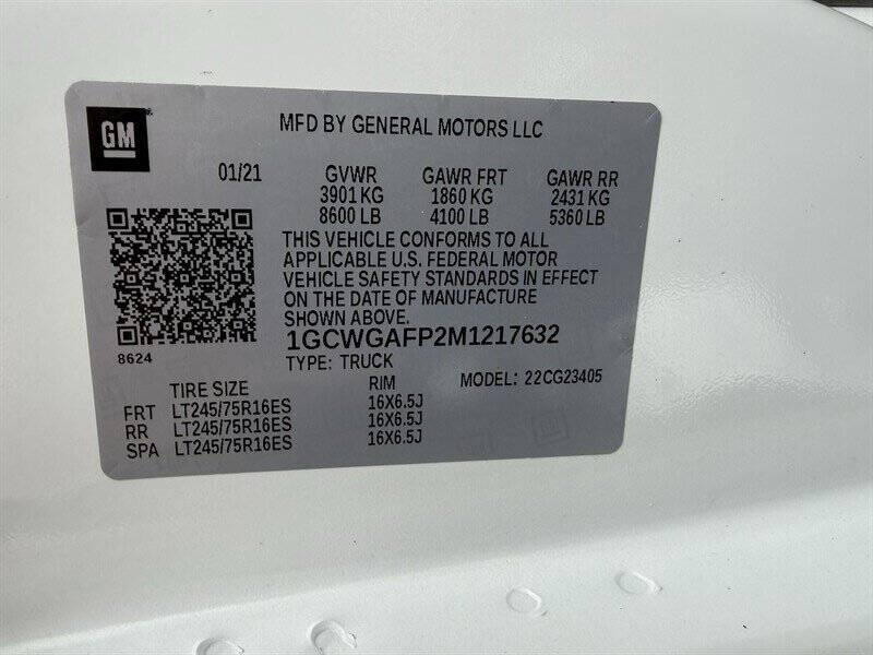 2021 Chevrolet Express 2500