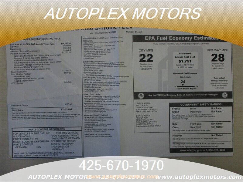 2011 Audi A3 2.0T Premium Plus PZEV