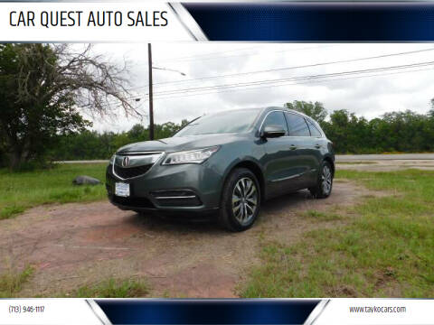 2014 Acura MDX for sale at CAR QUEST AUTO SALES in Houston TX