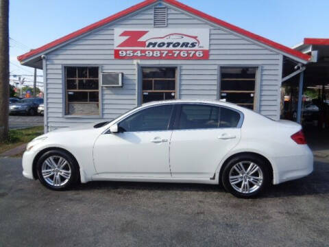 2012 Infiniti G37 Sedan for sale at Z Motors in North Lauderdale FL